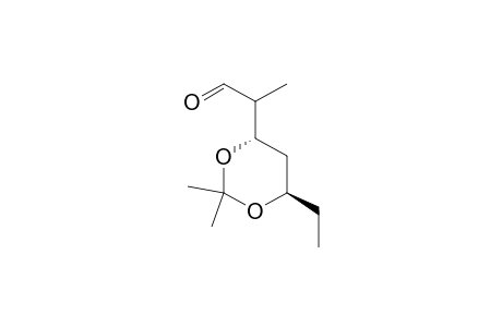 1,3-Dioxane-4-acetaldehyde, 6-ethyl-.alpha.,2,2-trimethyl-, [4S-[4.alpha.(S*),6.beta.]]-