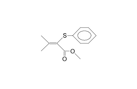 3-Methyl-2-phenylthio-2-butenoic acid, methyl ester
