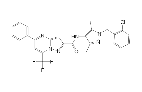 N-[1-(2-chlorobenzyl)-3,5-dimethyl-1H-pyrazol-4-yl]-5-phenyl-7-(trifluoromethyl)pyrazolo[1,5-a]pyrimidine-2-carboxamide