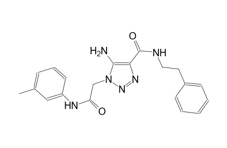 5-amino-1-[2-oxo-2-(3-toluidino)ethyl]-N-(2-phenylethyl)-1H-1,2,3-triazole-4-carboxamide