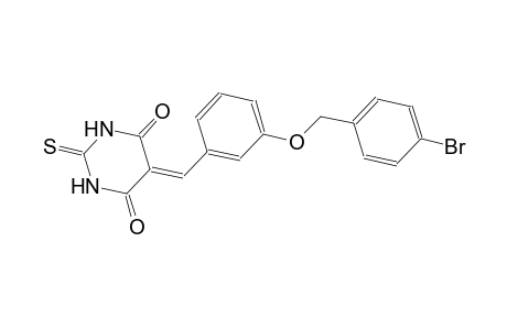 5-{3-[(4-bromobenzyl)oxy]benzylidene}-2-thioxodihydro-4,6(1H,5H)-pyrimidinedione