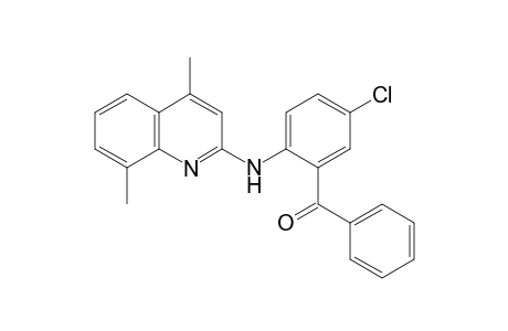 2[(2'-Benzoyl-4'-chlorophenyl)amino]-4,8-dimethylquinoline