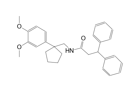 N-{[1-(3,4-dimethoxyphenyl)cyclopentyl]methyl}-3,3-diphenylpropanamide