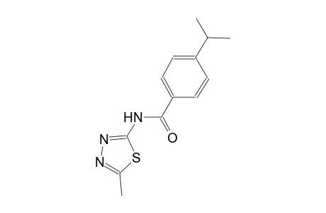 4-isopropyl-N-(5-methyl-1,3,4-thiadiazol-2-yl)benzamide