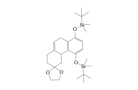 Spiro[1,3-dioxolane-2,3'-5',8'-bis[(tert-butyldimethylsilyl)oxy]-1',4',4a',9-tetrahydro-(2'H)-phenanthrene]