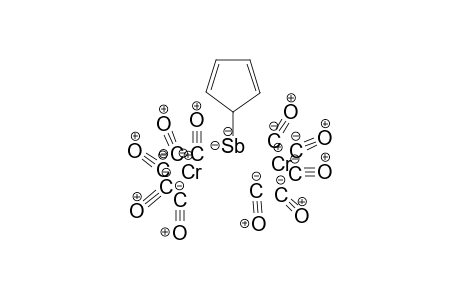 Chromium(I) cyclopenta-2,4-dien-1-ylantimony decacarbonyl