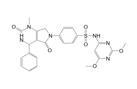 benzenesulfonamide, N-(2,6-dimethoxy-4-pyrimidinyl)-4-(1,2,3,4,5,7-hexahydro-1-methyl-2,5-dioxo-4-phenyl-6H-pyrrolo[3,4-d]pyrimidin-6-yl)-