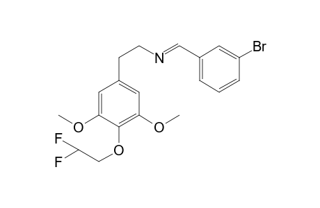 1-(3-Bromophenyl)-N-(2-[4-(2,2-difluoroethoxy)-3,5-dimethoxyphenyl]ethyl)methanimine