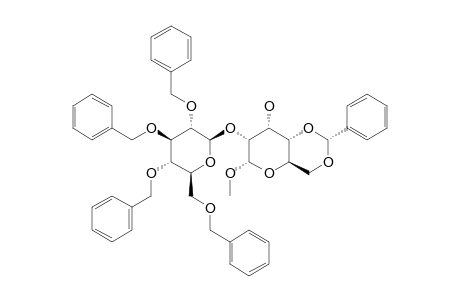 METHYL-4,6-O-BENZYLIDENE-2-O-(2,3,4,6-TETRA-O-BENZYL-BETA-D-GLUCOPYRANOSYL)-ALPHA-D-ALLOPYRANOSIDE