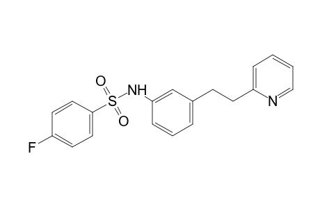 4-fluoro-3'-[2-(2-pyridyl)ethyl]benzenesulfonanilide