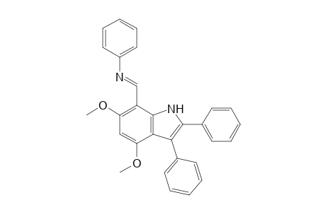 4,6-Dimethoxy-2,3-diphenyl-7-(phenyliminomethyl)indole