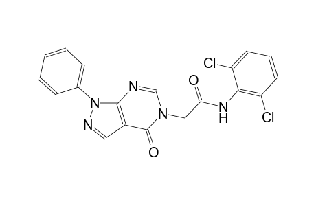 N-(2,6-dichlorophenyl)-2-(4-oxo-1-phenyl-1,4-dihydro-5H-pyrazolo[3,4-d]pyrimidin-5-yl)acetamide