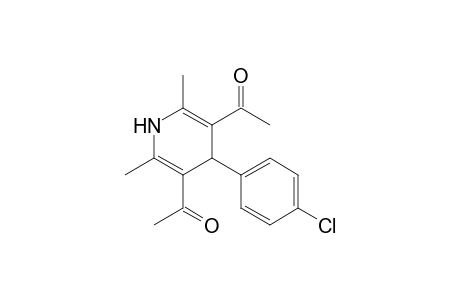 1-[4-(4-chlorophenyl)-5-ethanoyl-2,6-dimethyl-1,4-dihydropyridin-3-yl]ethanone