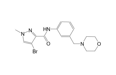 4-bromo-1-methyl-N-[3-(4-morpholinylmethyl)phenyl]-1H-pyrazole-3-carboxamide