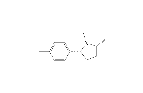 Pyrrolidine, 1,2-dimethyl-5-(4-methylphenyl)-, cis-(.+-.)-