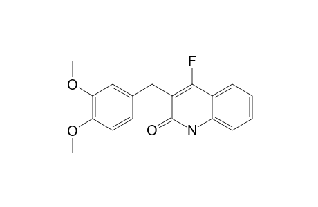 3-[(3,4-DIMETHOXYPHENYL)-METHYL]-4-FLUORO-HYDROQUINOLIN-2-ONE