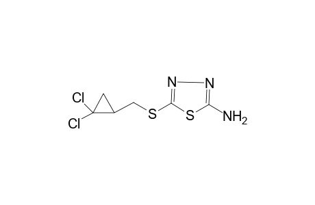 5-([(2,2-Dichlorocyclopropyl)methyl]sulfanyl)-1,3,4-thiadiazol-2-ylamine