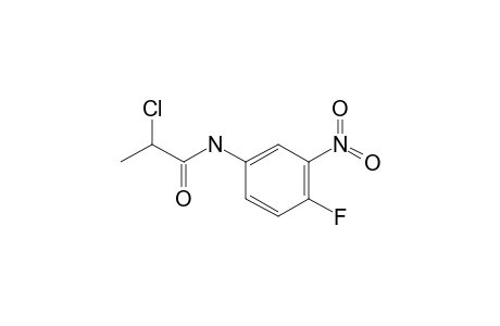 2-Chloro-N-(4-fluoro-3-nitrophenyl)propanamide