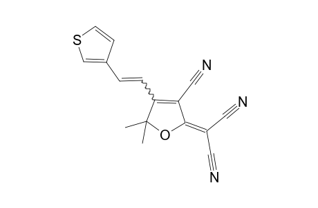 2-[3-cyano-5,5-dimethyl-4-[(E)-2-(3-thienyl)vinyl]-2-furylidene]malononitrile