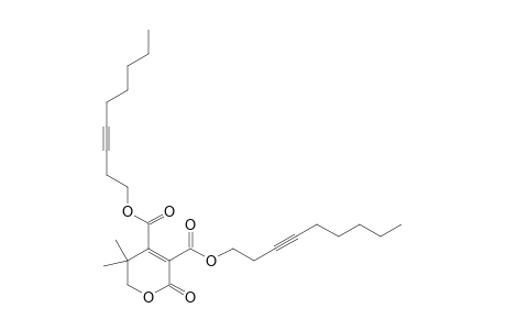 5,5-Dimethyl-2-oxo-5,6-dihydro-2H-pyran-3,4-dicarboxylicacid dinon-3'-ynyl ester