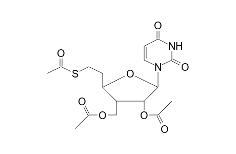Acetic acid, 4-acetoxy-2-[2-(acetylthio)ethyl]-5-(2,4-dioxo-3,4-dihydro-2H-pyrimidin-1-yl)tetrahydrofuran-3-ylmethyl ester