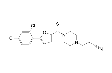 3-(4-{[5-(2,4-dichlorophenyl)-2-furyl]carbothioyl}-1-piperazinyl)propanenitrile