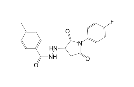 N'-[1-(4-fluorophenyl)-2,5-dioxo-3-pyrrolidinyl]-4-methylbenzohydrazide