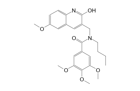 N-butyl-N-[(2-hydroxy-6-methoxy-3-quinolinyl)methyl]-3,4,5-trimethoxybenzamide