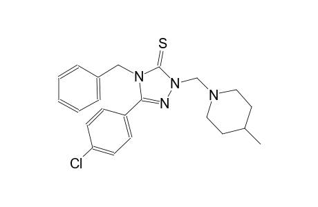 3H-1,2,4-triazole-3-thione, 5-(4-chlorophenyl)-2,4-dihydro-2-[(4-methyl-1-piperidinyl)methyl]-4-(phenylmethyl)-