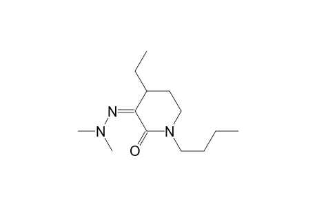 2,3-Piperidinedione, 1-butyl-4-ethyl-, 3-(dimethylhydrazone), (E)-