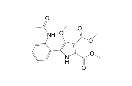 5-(2-acetamidophenyl)-4-methoxy-1H-pyrrole-2,3-dicarboxylic acid dimethyl ester