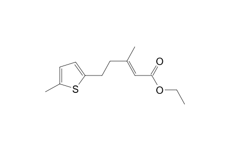 ethyl (E)-3-methyl-5-(5-methyl-2-thienyl)pent-2-enoate