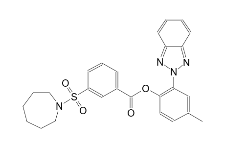 benzoic acid, 3-[(hexahydro-1H-azepin-1-yl)sulfonyl]-, 2-(2H-1,2,3-benzotriazol-2-yl)-4-methylphenyl ester