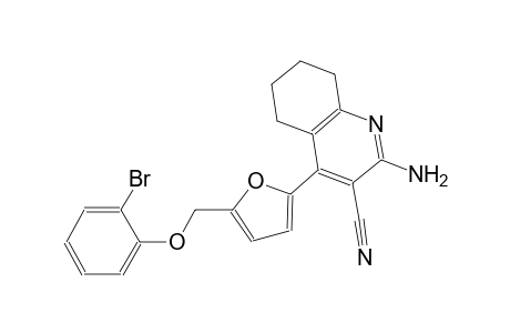 2-amino-4-{5-[(2-bromophenoxy)methyl]-2-furyl}-5,6,7,8-tetrahydro-3-quinolinecarbonitrile