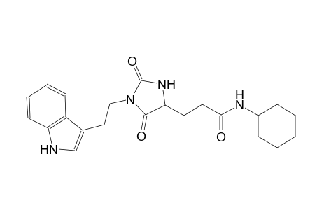 4-imidazolidinepropanamide, N-cyclohexyl-1-[2-(1H-indol-3-yl)ethyl]-2,5-dioxo-, (4S)-