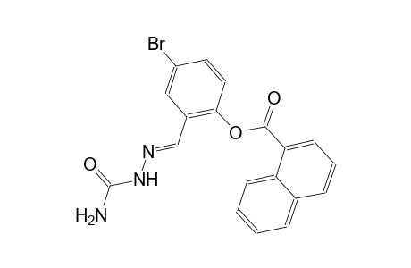 2-{(E)-[(aminocarbonyl)hydrazono]methyl}-4-bromophenyl 1-naphthoate