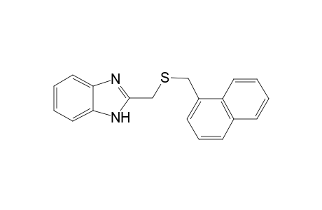 1H-Benzoimidazole, 2-(naphthalen-1-ylmethylsulfanylmethyl)-
