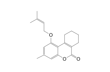 3-methyl-1-[(3-methyl-2-butenyl)oxy]-7,8,9,10-tetrahydro-6H-benzo[c]chromen-6-one