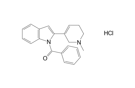 1-benzoyl-2-(1-methyl-1,2,3,6-tetrahydro-3-pyridyl)indole, monohydrochloride