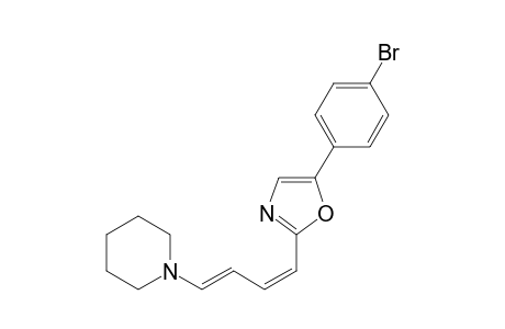 4-[5-(4-Bromophenyl)-2-[(1Z,3E)-4-(1-piperidino)-1,3-butadienyl]oxazole