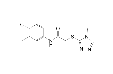 N-(4-chloro-3-methylphenyl)-2-[(4-methyl-4H-1,2,4-triazol-3-yl)sulfanyl]acetamide