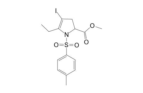 5-Ethyl-4-iodo-1-(4-methylphenyl)sulfonyl-2,3-dihydropyrrole-2-carboxylic acid methyl ester