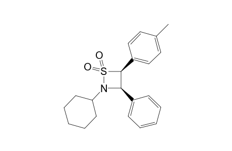 cis-2-Cyclohexyl-3-phenyl-4-(4-methylphenyl)-1,2-thiazetizine 1,1-dioxide