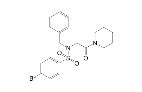 benzenesulfonamide, 4-bromo-N-[2-oxo-2-(1-piperidinyl)ethyl]-N-(phenylmethyl)-