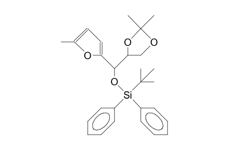 (2R,3R)-3-O-(T-Butyl-diphenyl-silyl)-1,2-O-isopropylidene-3-(2-[5-methyl-furyl])-1,2,3-propanetriol