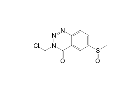 3-Chloromethyl-6-methylsulfinyl-1,2,3-benzotriazin-4(3H)-one