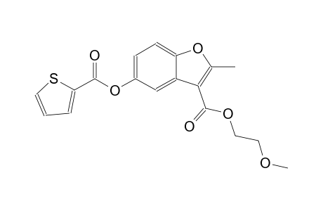2-methoxyethyl 2-methyl-5-[(2-thienylcarbonyl)oxy]-1-benzofuran-3-carboxylate