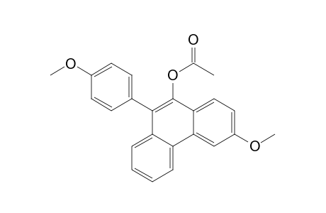 9-Phenanthrenol, 6-methoxy-10-(4-methoxyphenyl)-, acetate