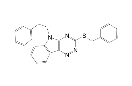 3-(benzylsulfanyl)-5-(2-phenylethyl)-5H-[1,2,4]triazino[5,6-b]indole