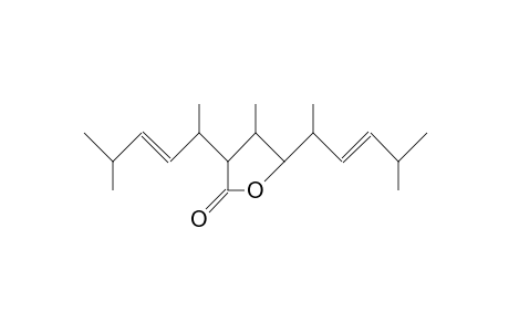 3(R),5(S)-Bis[1(S),4-dimethyl-2(E)-pentenyl]-4(R)-methyl-dihydro-2(3H)-furanone